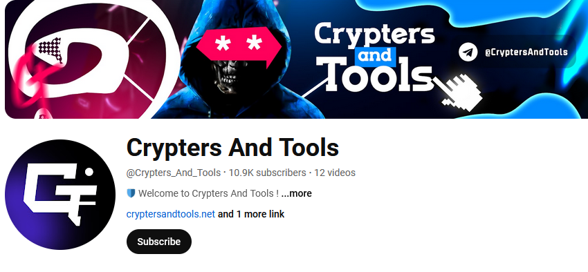 Crypters and Tools YouTube Channel